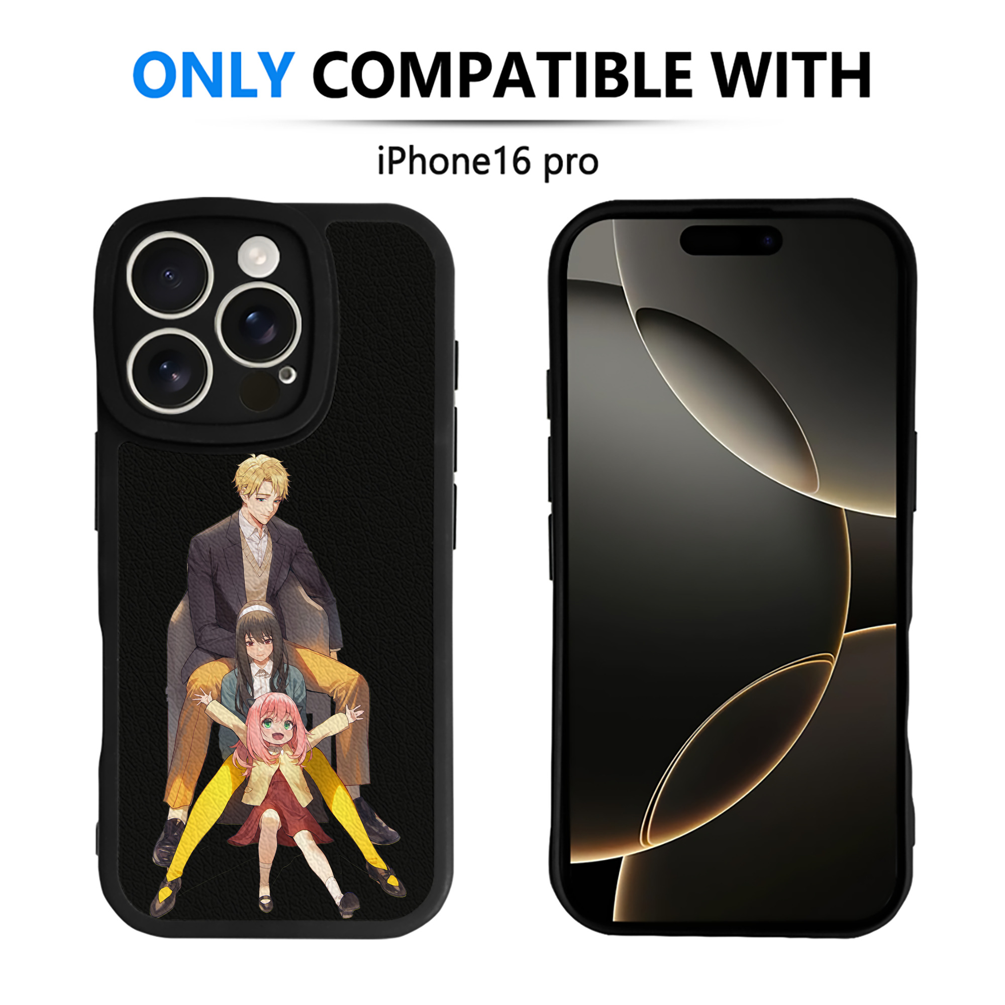 （画像用） SPY×FAMILY间谍家家酒 【iPhone 16シリーズ対応】シリコンスマホケース（レザー調） 材質：シリコン